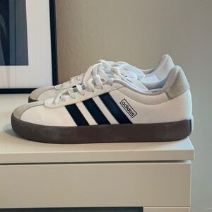 Adidas White/Tan/Black Sneakers